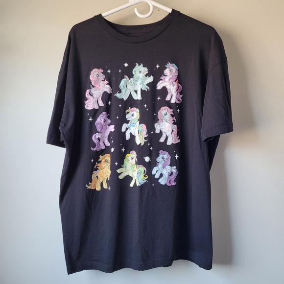 MY LITTLE PONY Boyfriend Fit Girls T-Shirt Junior Women's XXL HOT TOPIC - Picture 2 of 7